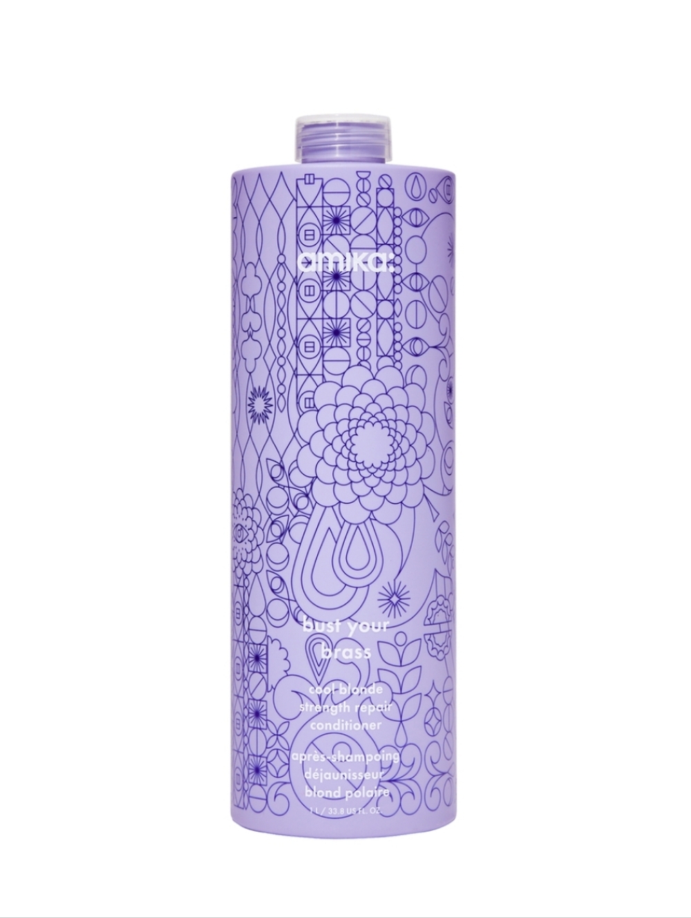 amika Bust Your Brass Cool Blonde Strength Repair Conditioner 33.8 oz